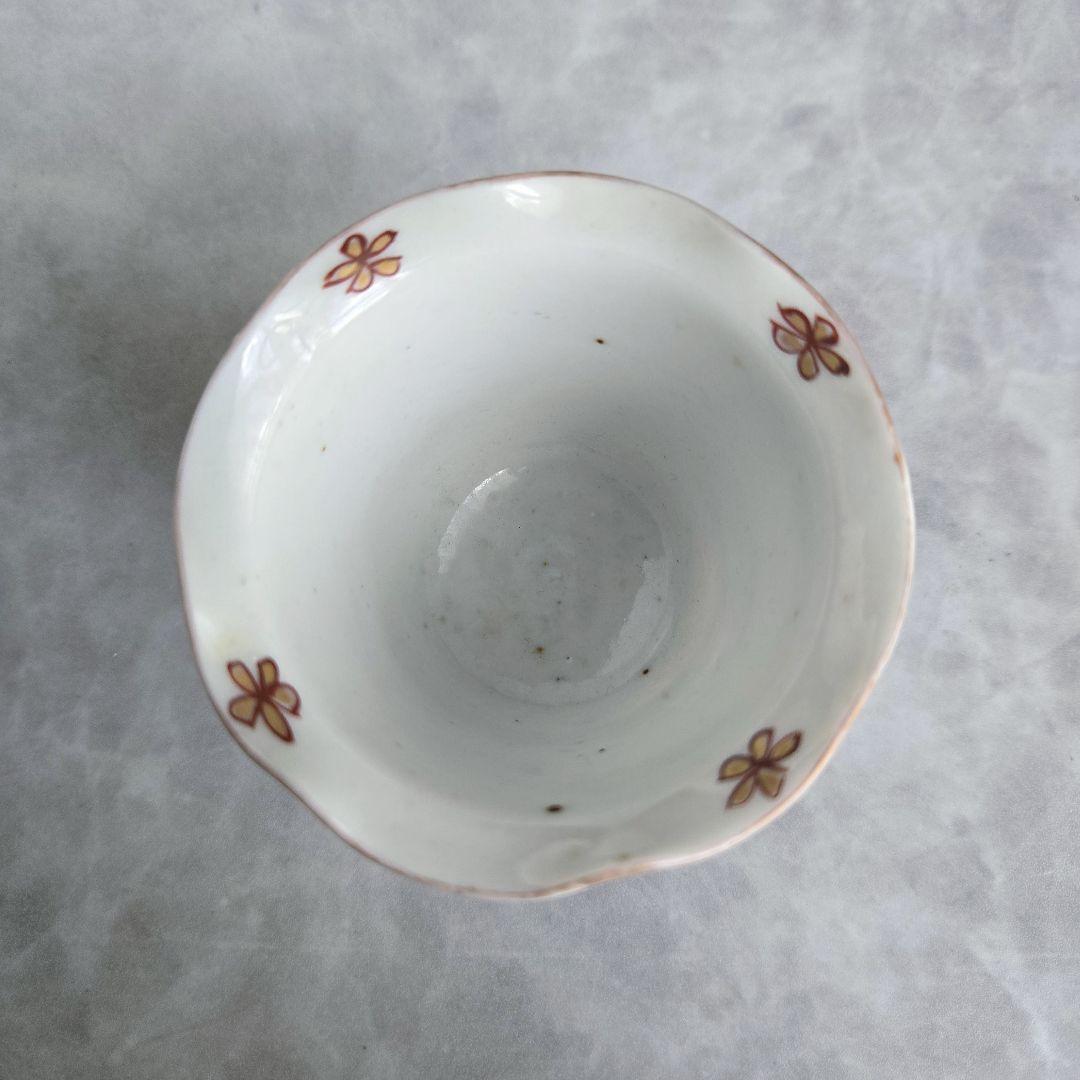 古伊万里　金彩　赤絵　白磁　向付　江戸時代　骨董　金継ぎ　アンティーク