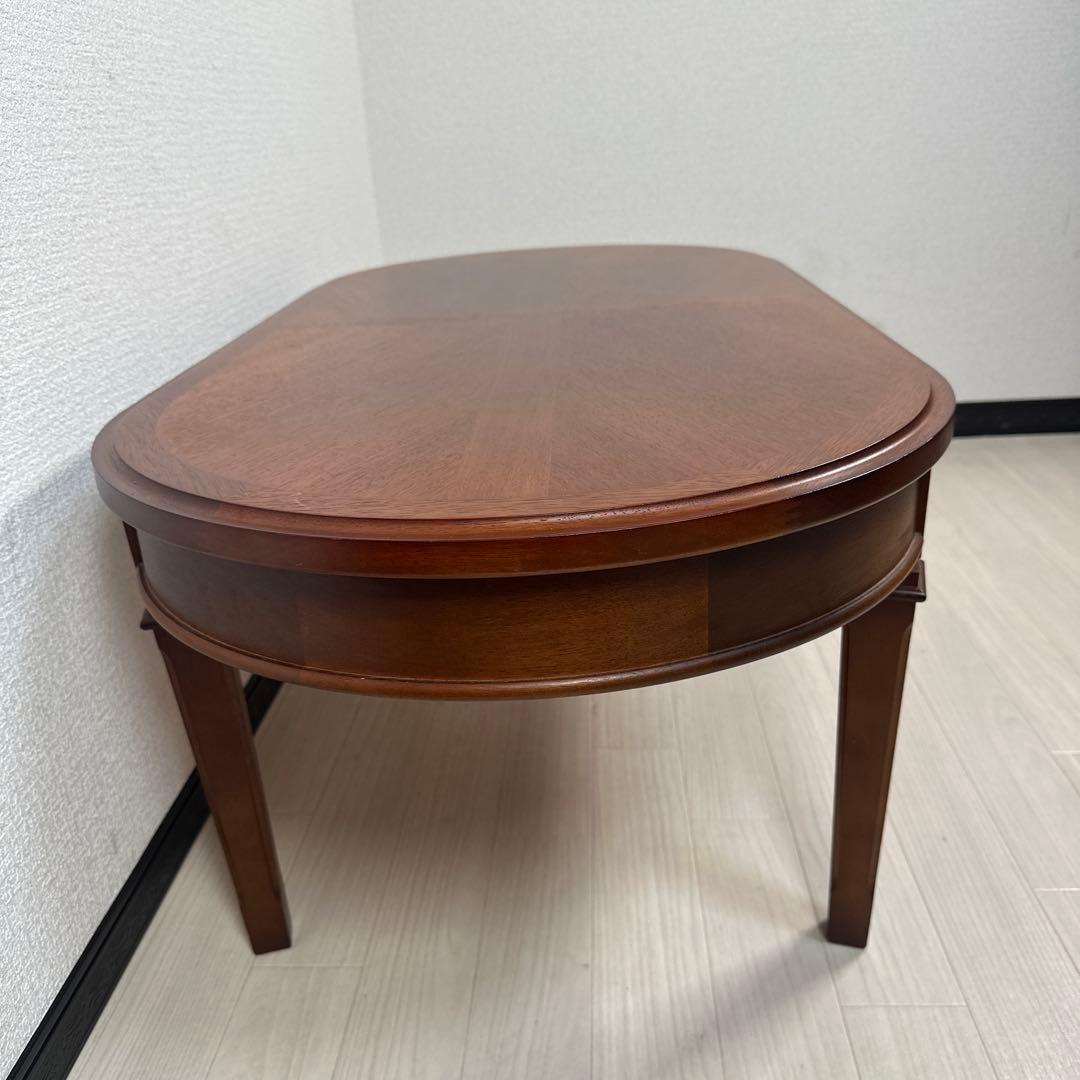 マルニ木工 地中海 センターテーブル 幅112cm 楕円形 引き出し付き※i4※
