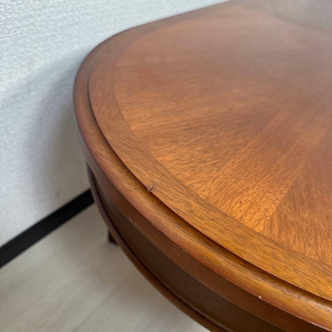 マルニ木工 地中海 センターテーブル 幅112cm 楕円形 引き出し付き※i4※