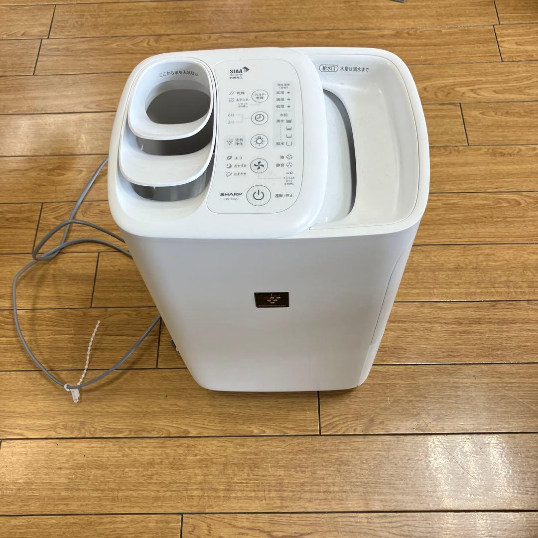 SHARP シャープ　加熱気化式加湿器 HV-S55-W