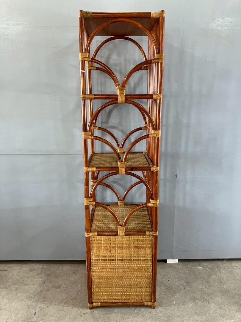 藤家具 ラタン ハイチェスト スリムチェスト チェスト 収納家具 RW440