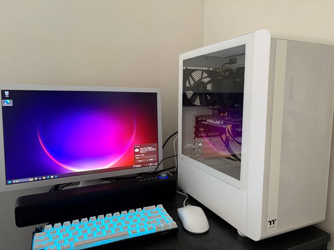 mashyu ホワイトゲーミングPCフルセット