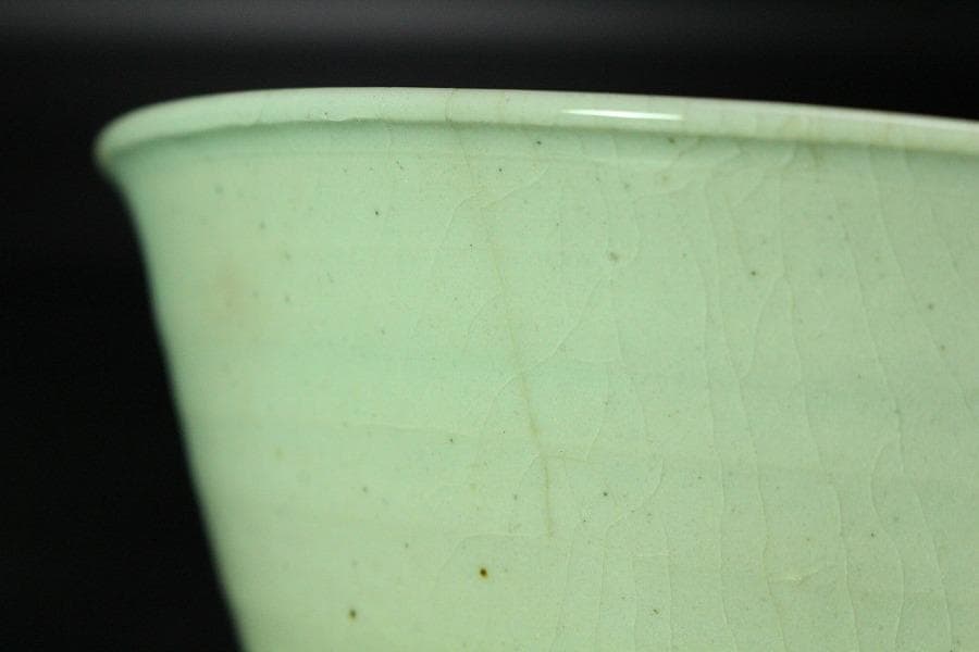 茶道具 永楽和全造 河賓支流 印 柳橋水車紋 仁清焼 鉢 共箱(K-YC526)