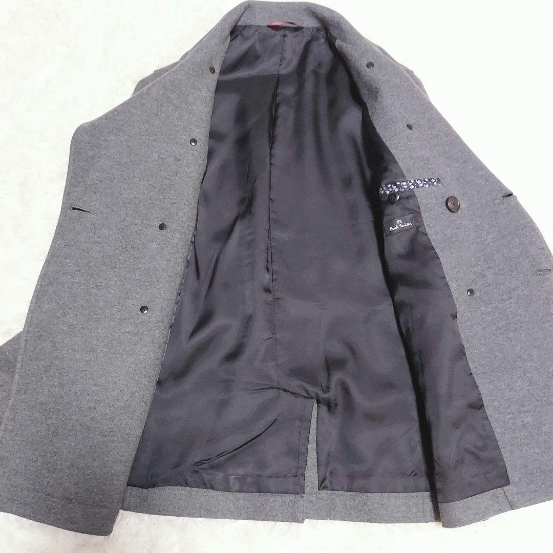 未使用級美品✨　ポールスミス　ダブル　ピーコート　L グレー　ウール