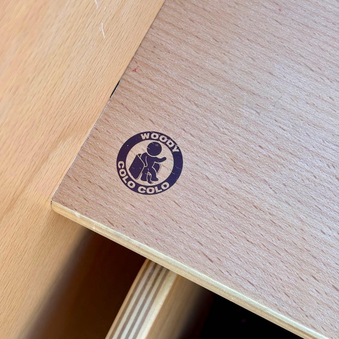 【美品】HOPPLE ホップル コロコロデスク＆チェア 3点セット ナチュラル