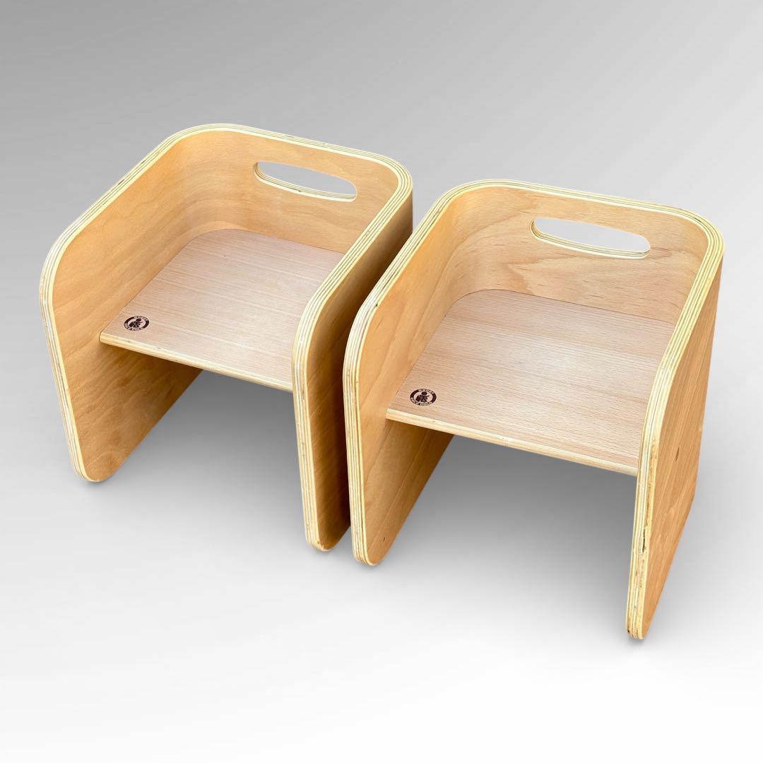 【美品】HOPPLE ホップル コロコロデスク＆チェア 3点セット ナチュラル