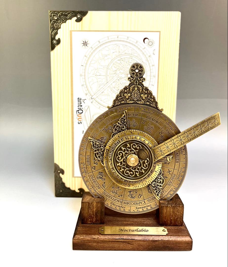 【ノクターナル】　古代天文観測器具　夜間の時間測定　星の時計　置物　古代のロマン