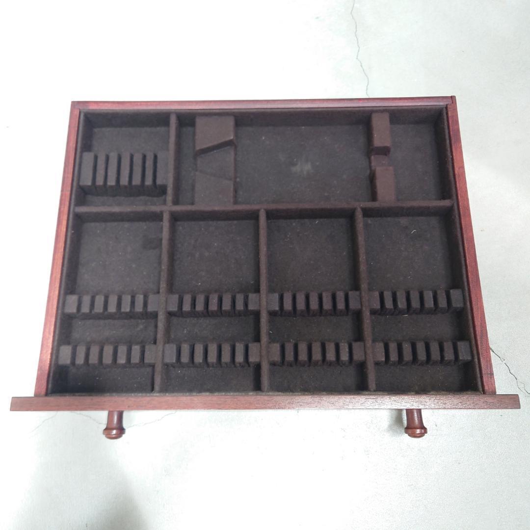 希少 クリストフル 木製 4段収納チェスト ボックス 引き出し