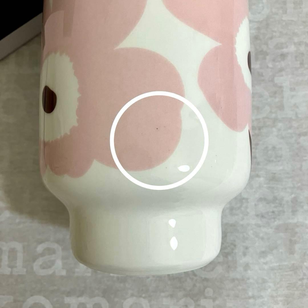 訳あり品①マリメッコ　ウニッコ　フラワーベース　新品