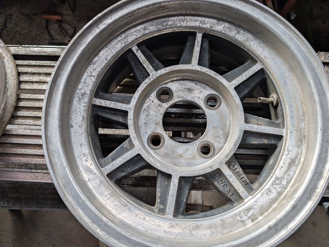 ハヤシ14インチアルミホイール　当時物