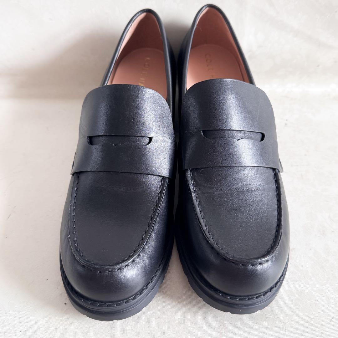 ✨極美品✨コールハーン カメア ラグ スリッポン ローファー 9B 厚底