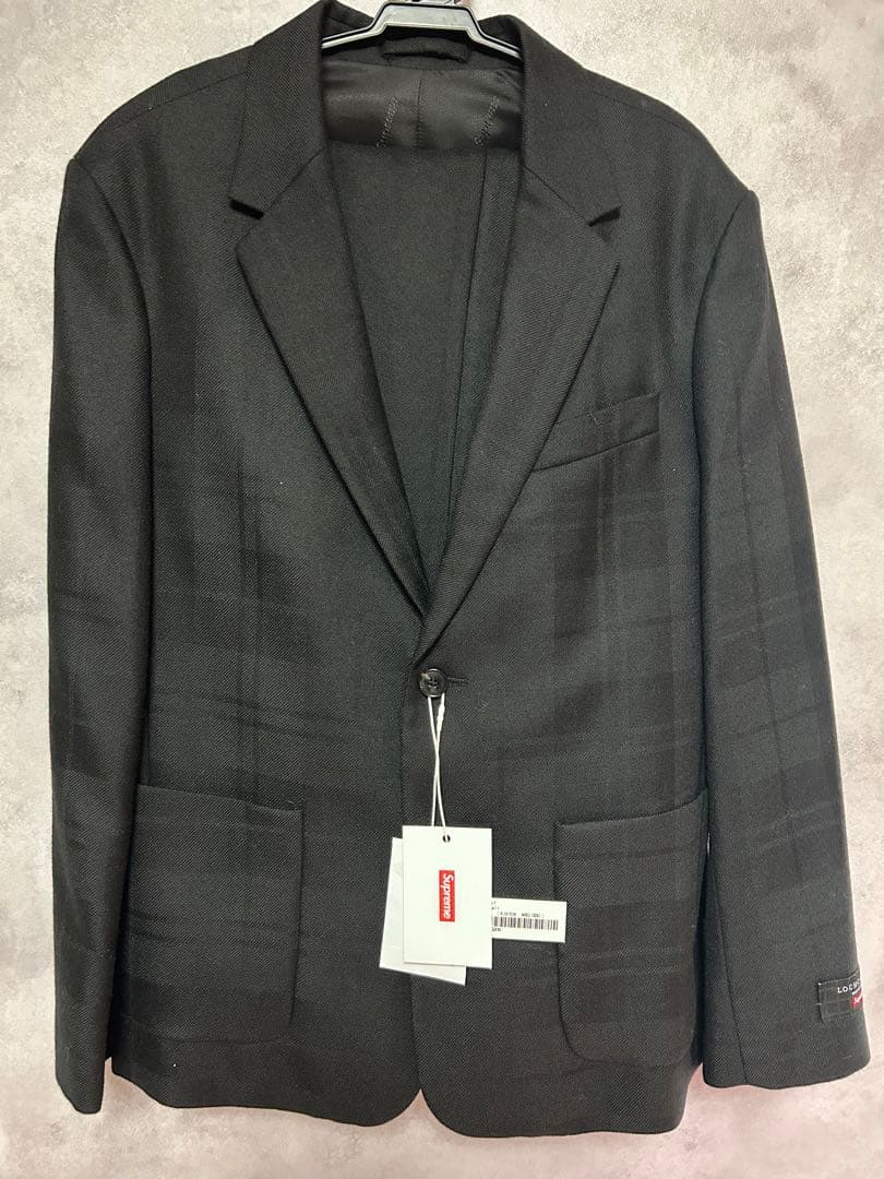 スーツ 22SS Supreme Tartan Wool Suit Black S 30