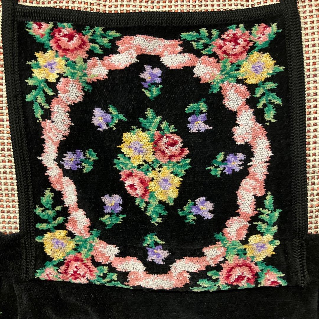 FEILER シェニール織 花柄エプロン