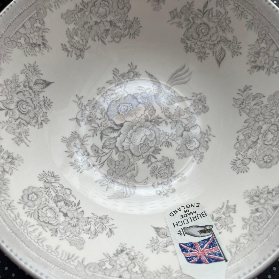 バーレイ アジアティックフェザンツ　シリアルボウル Burleigh ダブグレイ