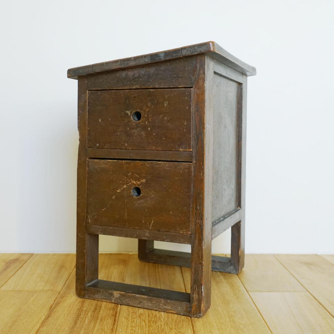 【アンティークタミゼ】オランダ　戦前アンティーク　小さめ　棚　キャビネット