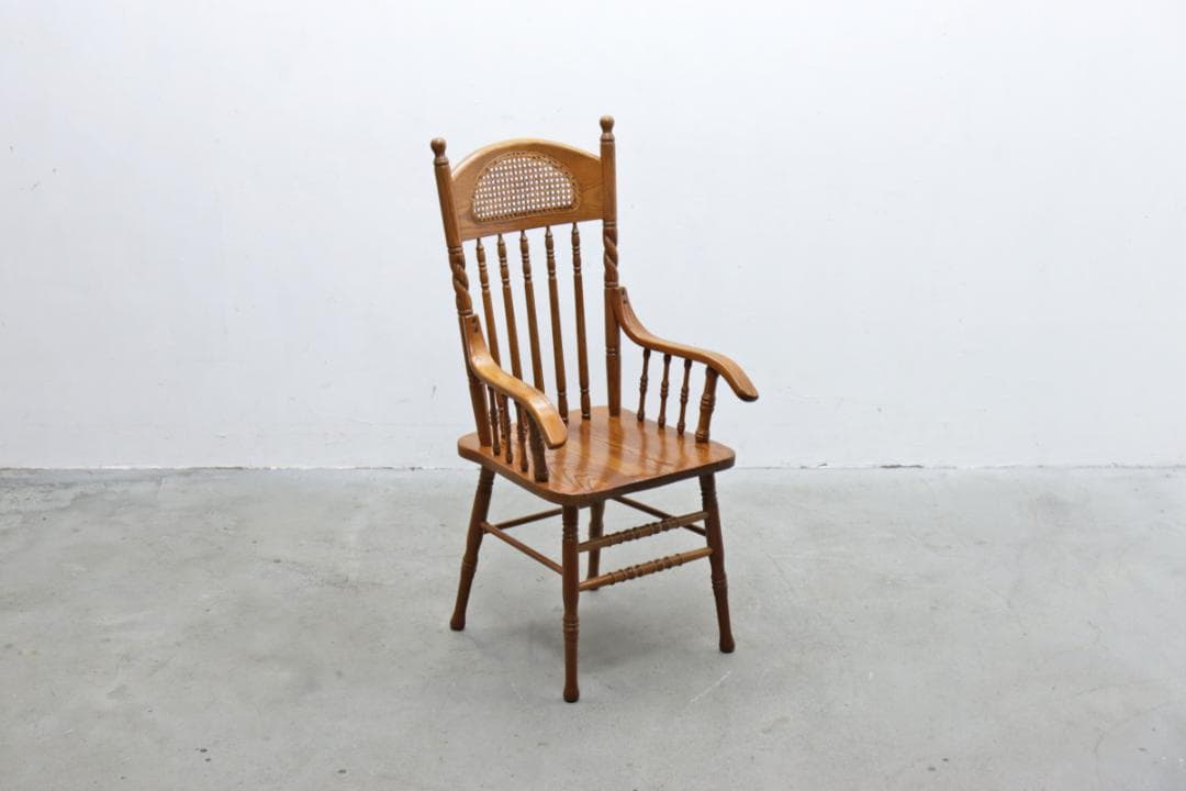 在庫2脚 shin Lee シンリー オーク ダイニング アーム チェア