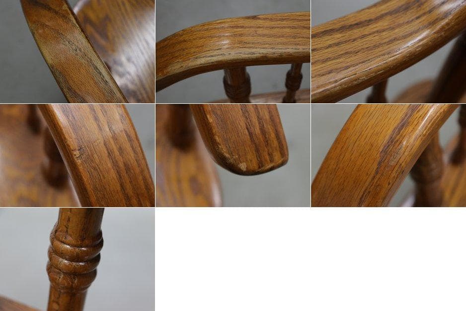 在庫2脚 shin Lee シンリー オーク ダイニング アーム チェア