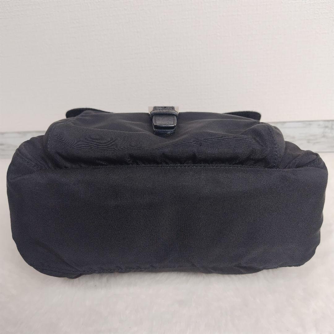 ✨ PRADA ✨ショルダーバッグ ナイロン フラップ ベルト 黒