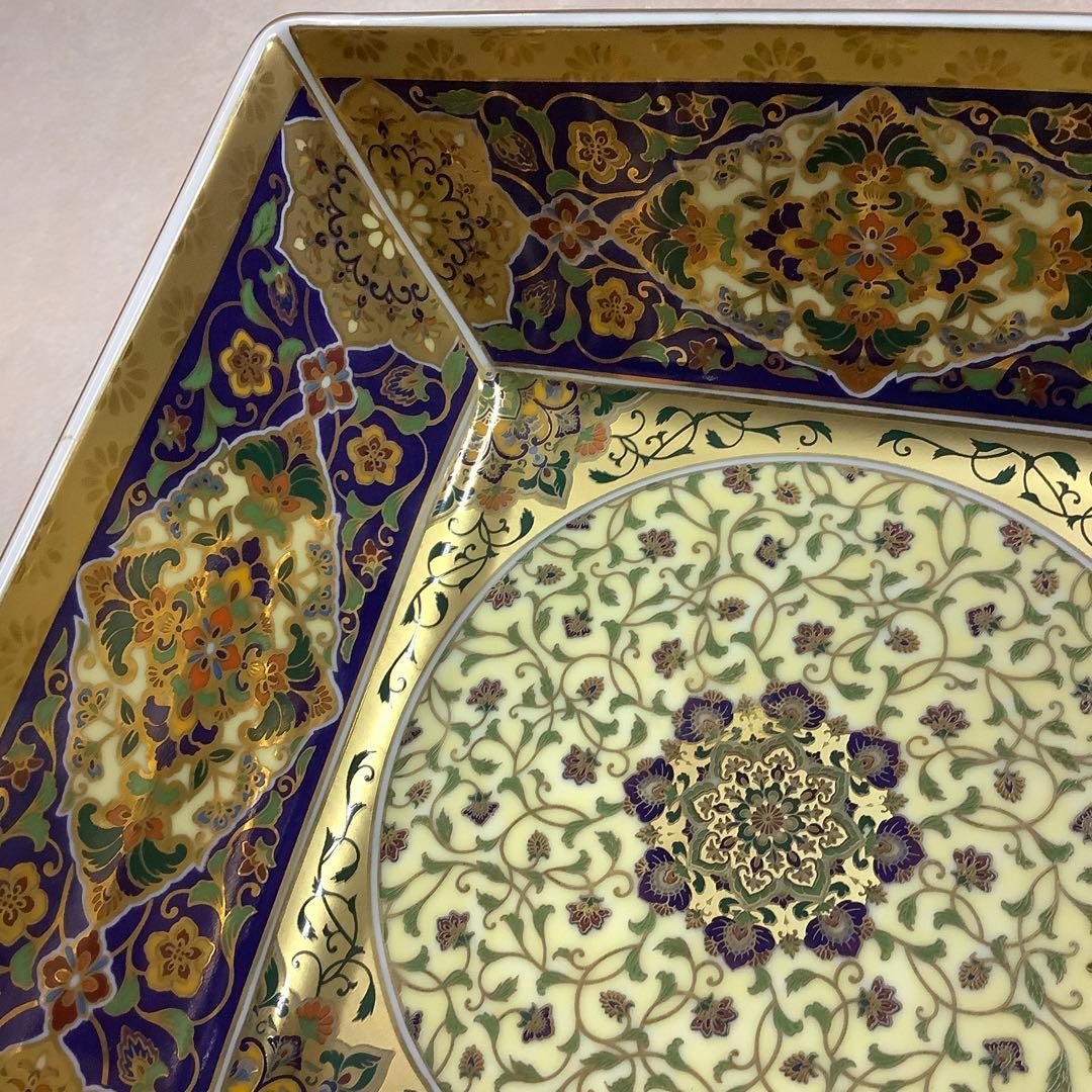 前畑陶器 庫山窯 金襴更紗 角盛鉢 小皿 有田焼 まとめて6点