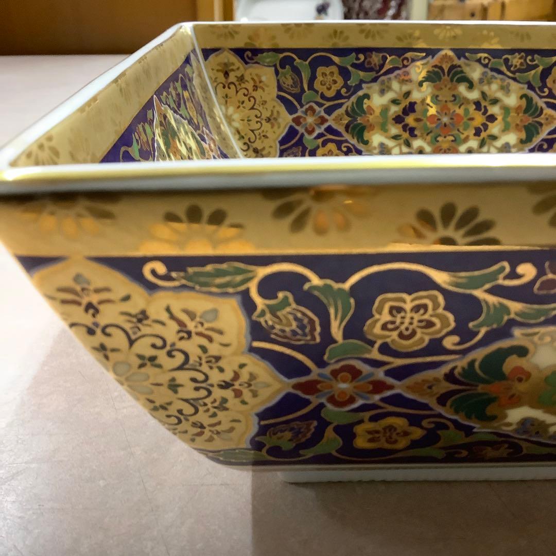 前畑陶器 庫山窯 金襴更紗 角盛鉢 小皿 有田焼 まとめて6点