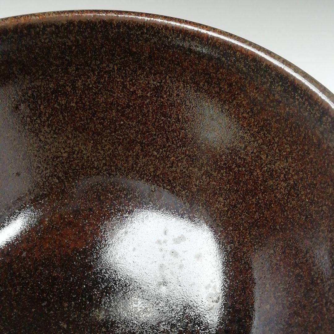 Ｔ４９９　茶碗　『金彩　藤』『膳所焼』『淡海ぜぜ　陽炎園造』共箱　抹茶碗　茶道具