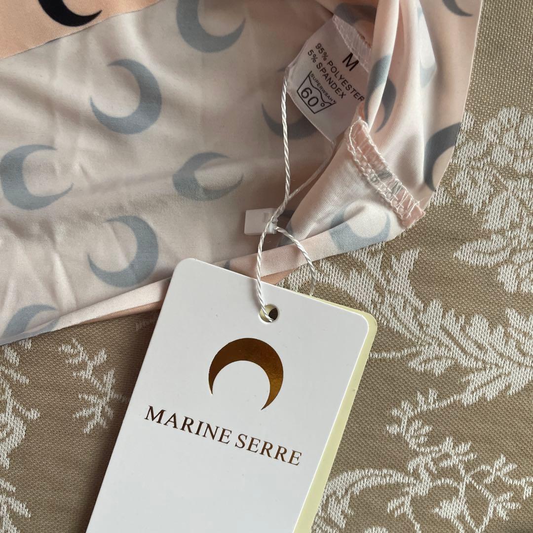 MARINESERRE ムーントップス&レギンスセットピンクベージュ Mサイズ