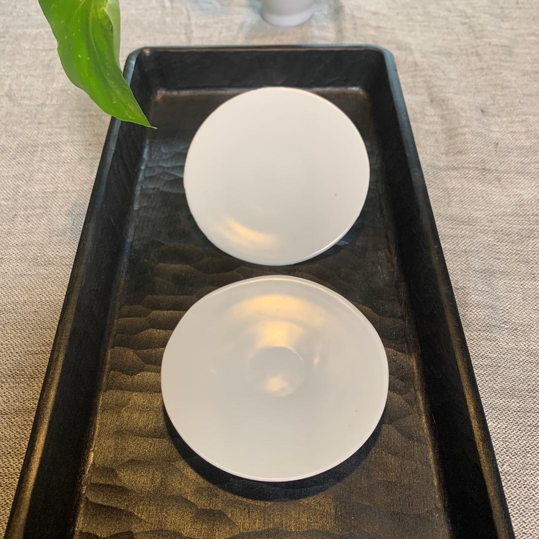 黒田泰蔵　白磁　小皿　銘々皿　希少　美品　プレート　オブジェ