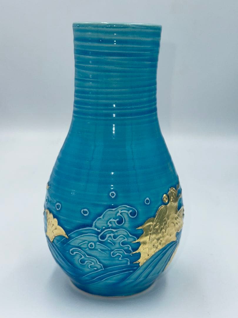 浅黄交趾荒磯　皆具　叶松谷作