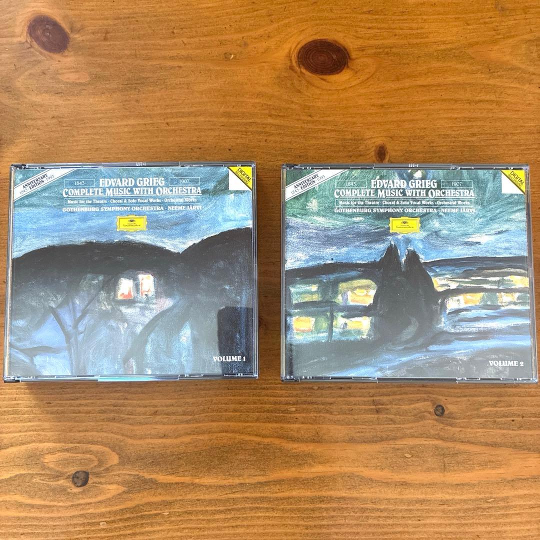 グリーグ：管弦楽を伴う作品全集　ネーメ・ヤルヴィ/エーテボリ響　独盤6CD