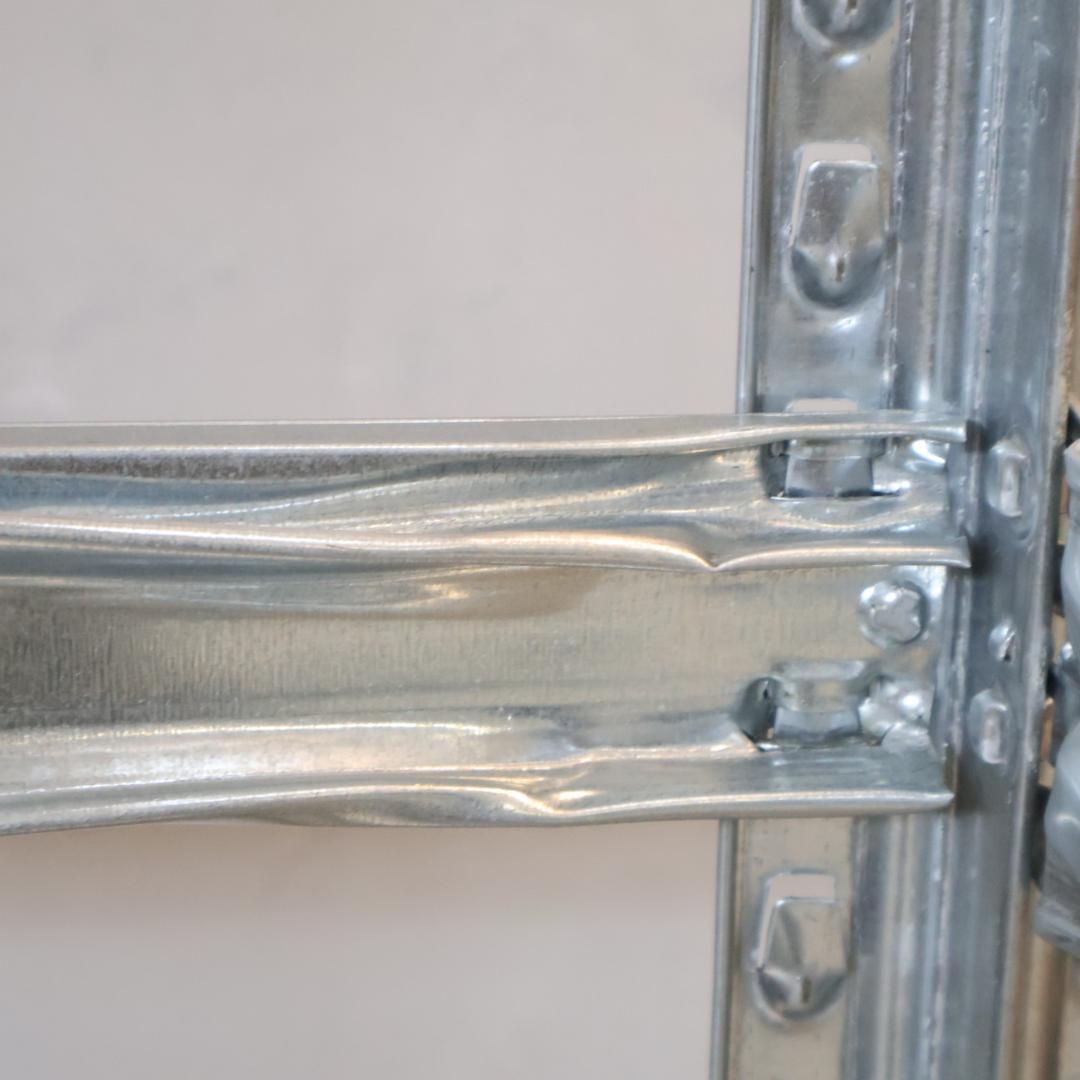 LSISTEM メタルシステム 4段ワイドシェルフ インダストリアル