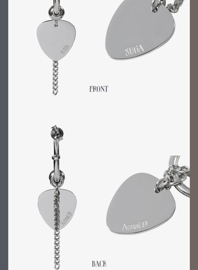 ユンギ　ピック　ピアスセット　D-DAY　公式　ツアー　シュガ BTS 未開封