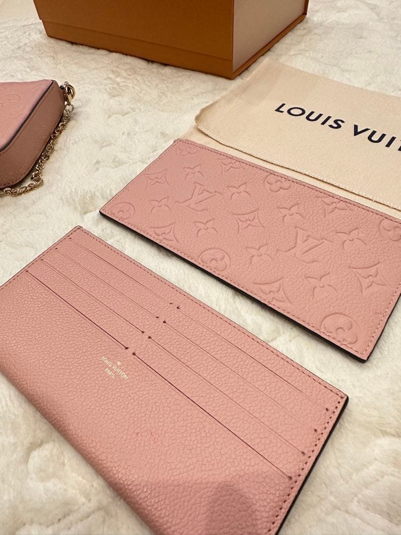 音ちゅんさまルイヴィトン ポシェットフェリシー ローズプードル