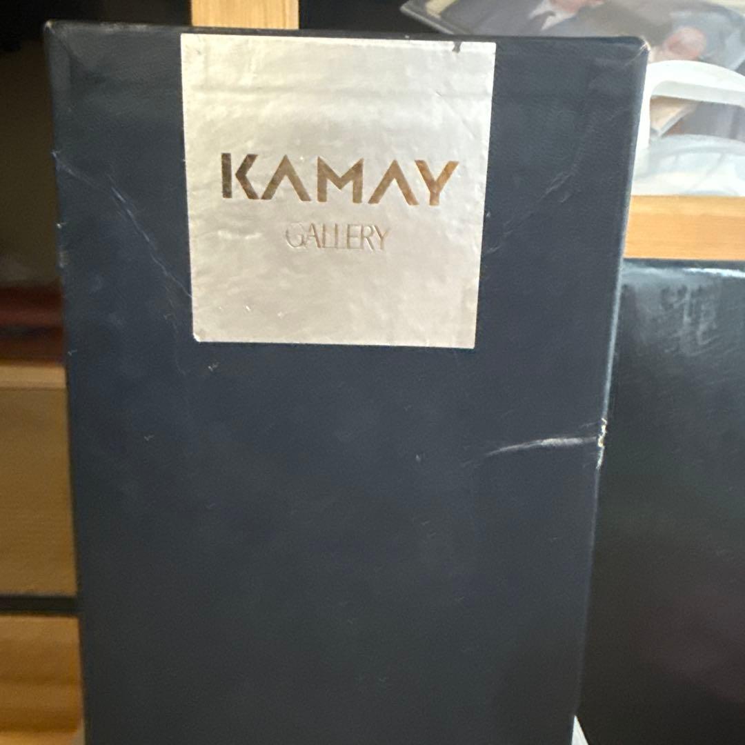 新品未使用品KAMAY ガラス　花瓶　透明　ガラス細工