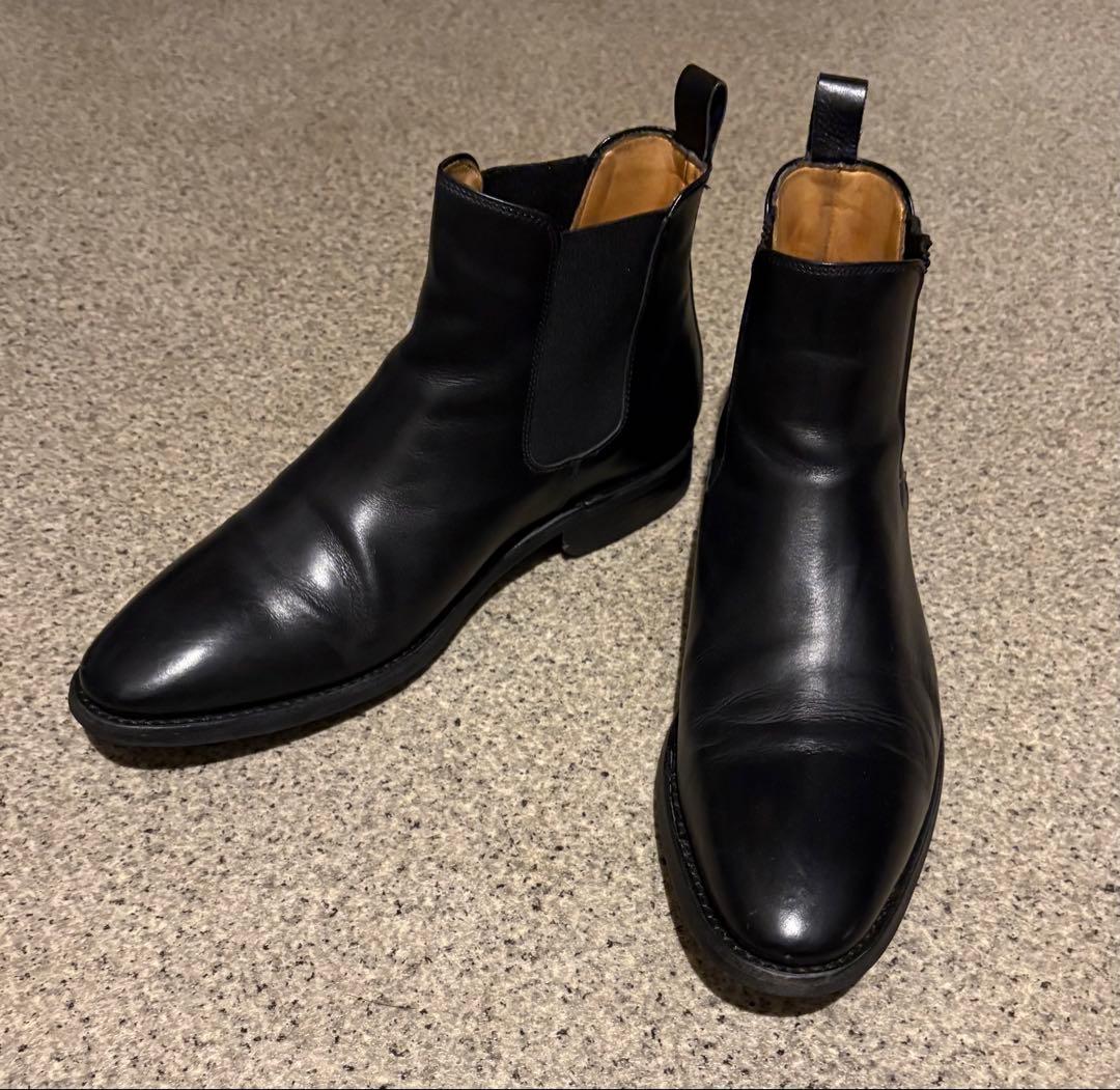 Berwick サイドゴアブーツ ブラック 26cm