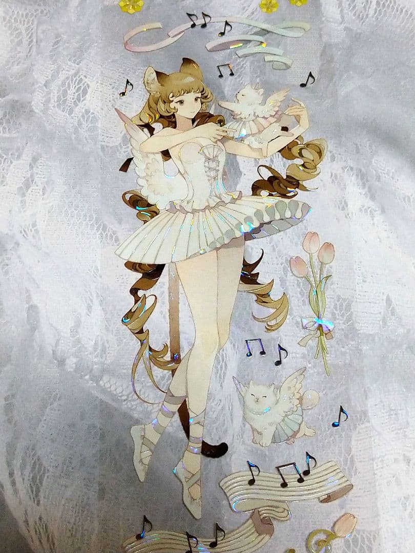 ✩再販✩J1148＃喵步轻盈(贝壳光)切り売り海外人物マステ女の子