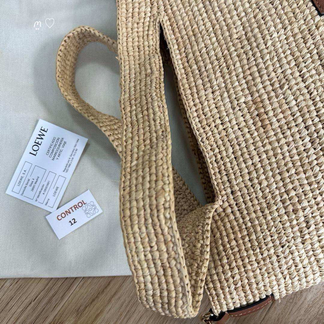 LOEWEロエベ　スリットバッグミニ　カゴバッグ斜めがけ　ショルダーストラップ付