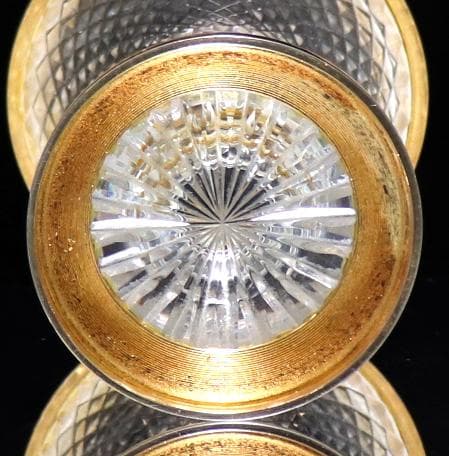 オールド・バカラ 1890年 ディアマン・ビゾー ブロンズ装飾 花瓶 メディチ