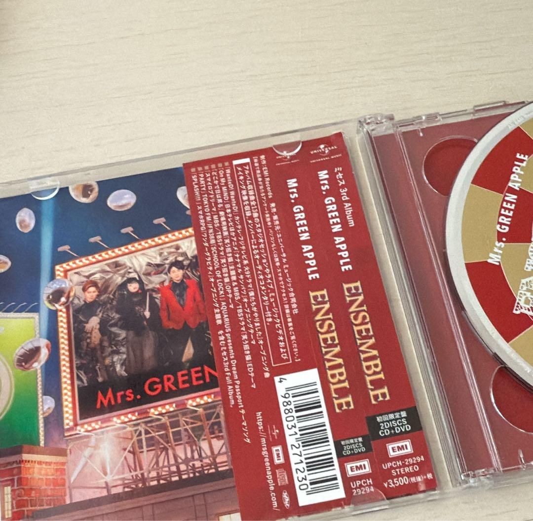 Mrs. GREEN APPLE ENSEMBLE CD+DVD 初回限定版