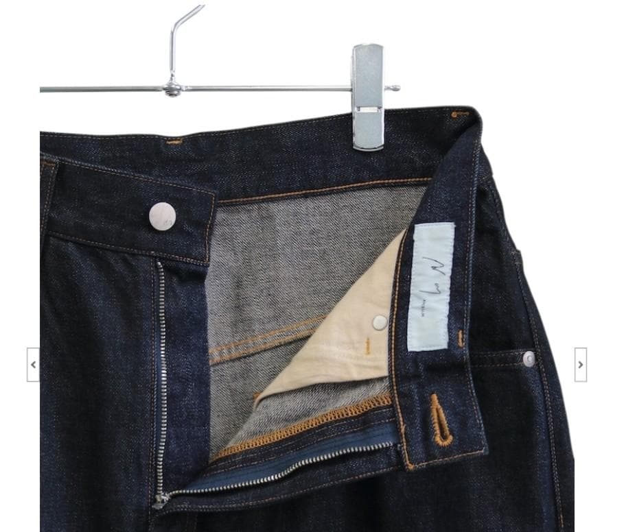 ANCELLM #01 ワンウォッシュ ストレートデニムパンツ