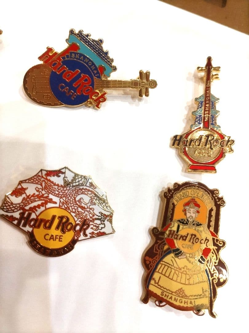 ハードロックカフェ　グランドオープニングピン　５都市　８個セット　バラ売り相談可
