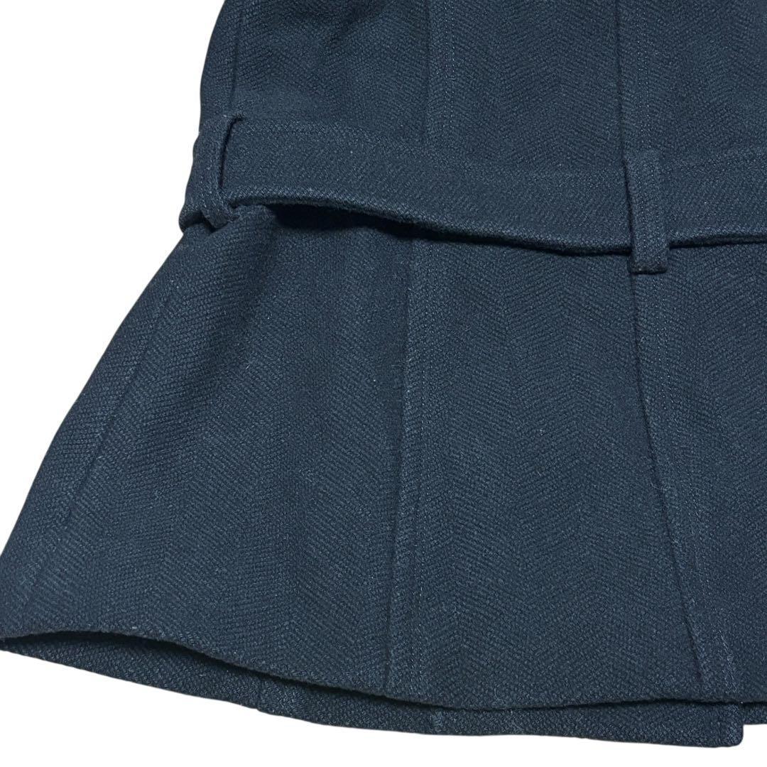 BURBERRY BLUE LABEL　ラビットファー ウールコート フード