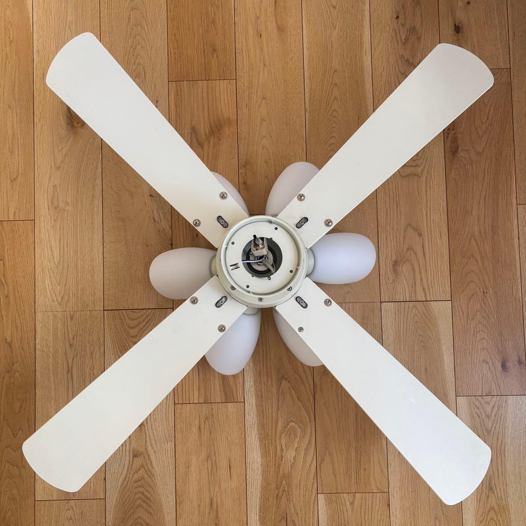 コイズミ シーリング ファン ライト リモコン リビング ホワイト ウッド 家電