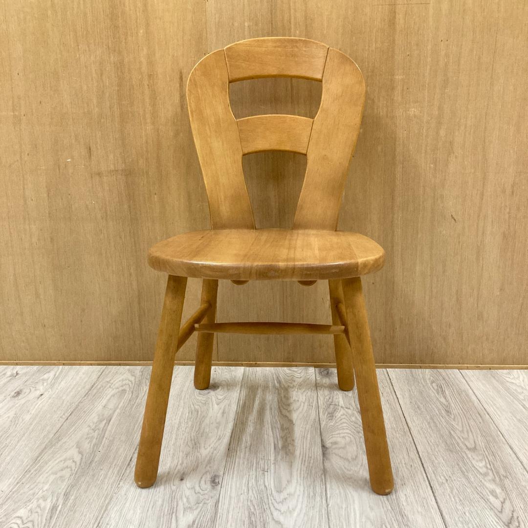 【カリモク】木製　ダイニングチェア　椅子　A