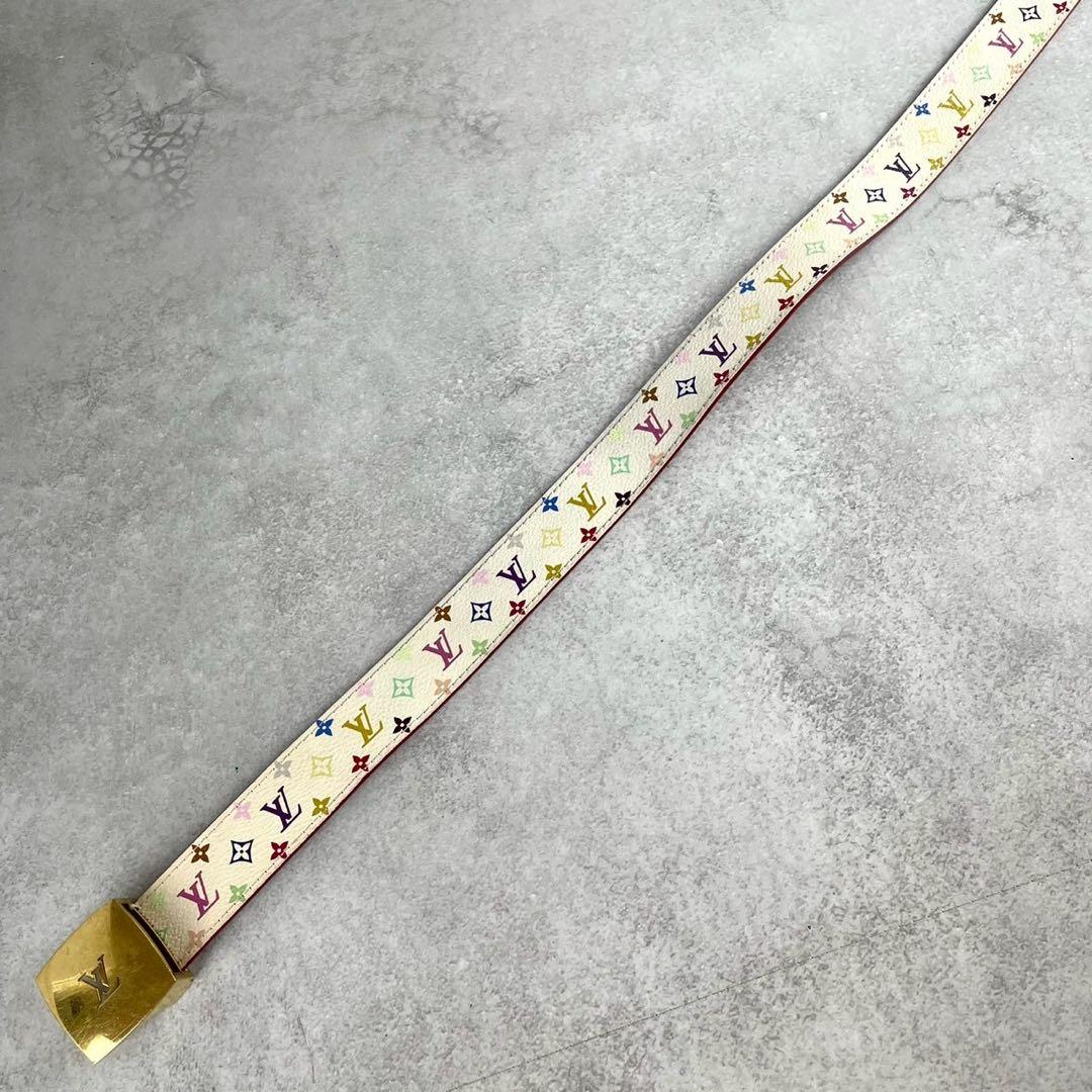 美品 ルイヴィトン サンチュール モノグラム マルチカラー 2way ベルト