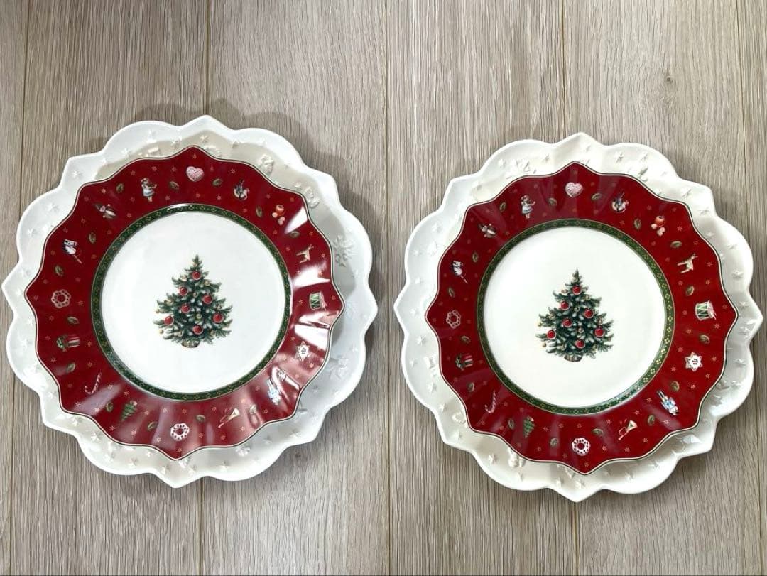 ビロレイボッホ　クリスマス　トイズデライト 4枚セット