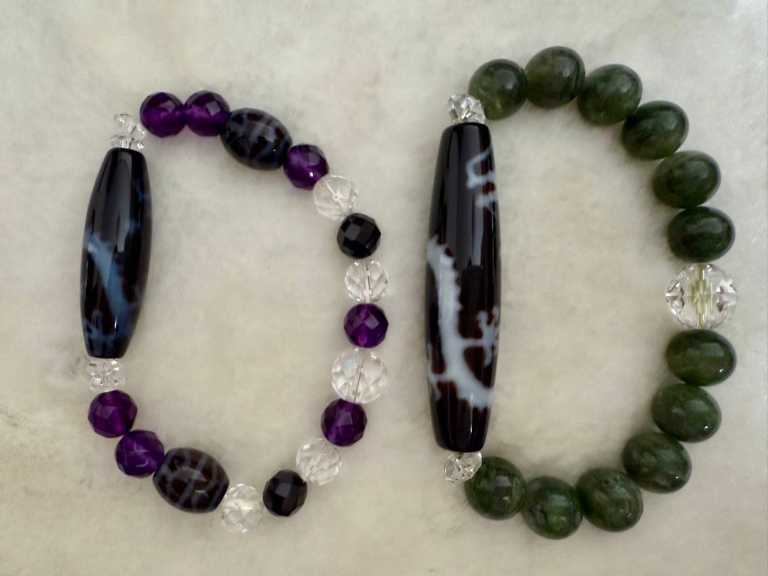 天珠つきパワーストーンセット