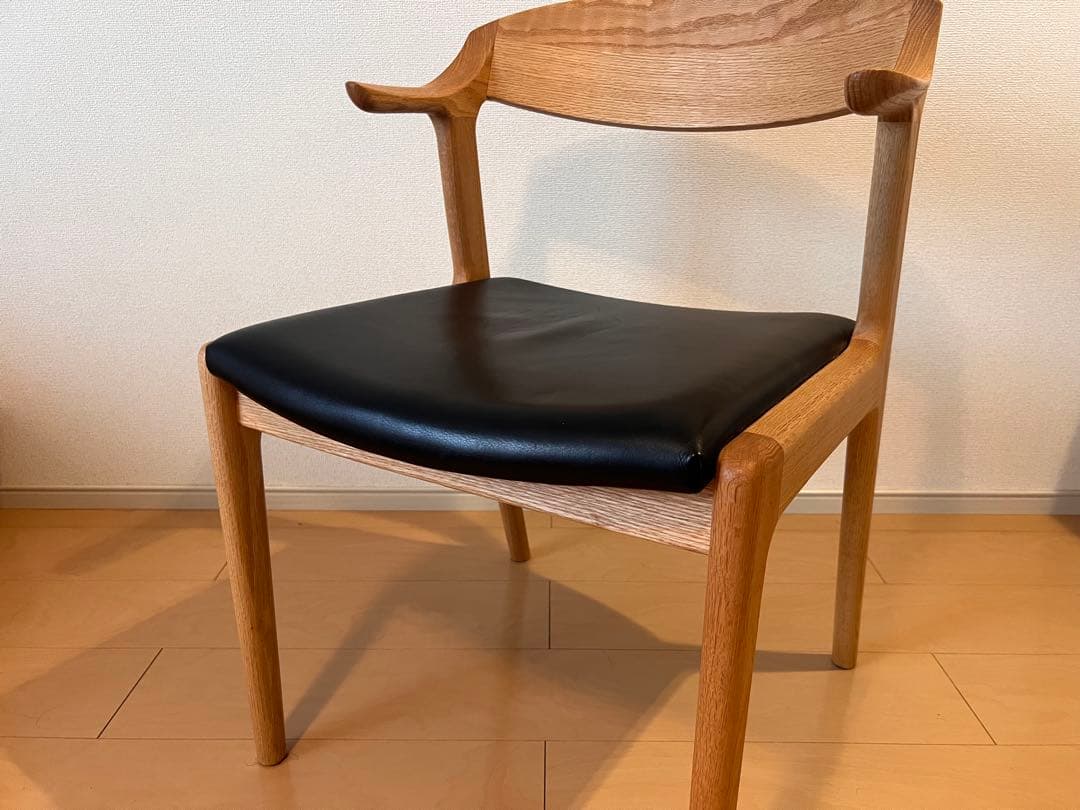 ナガノインテリア DC354 オーク材/本革