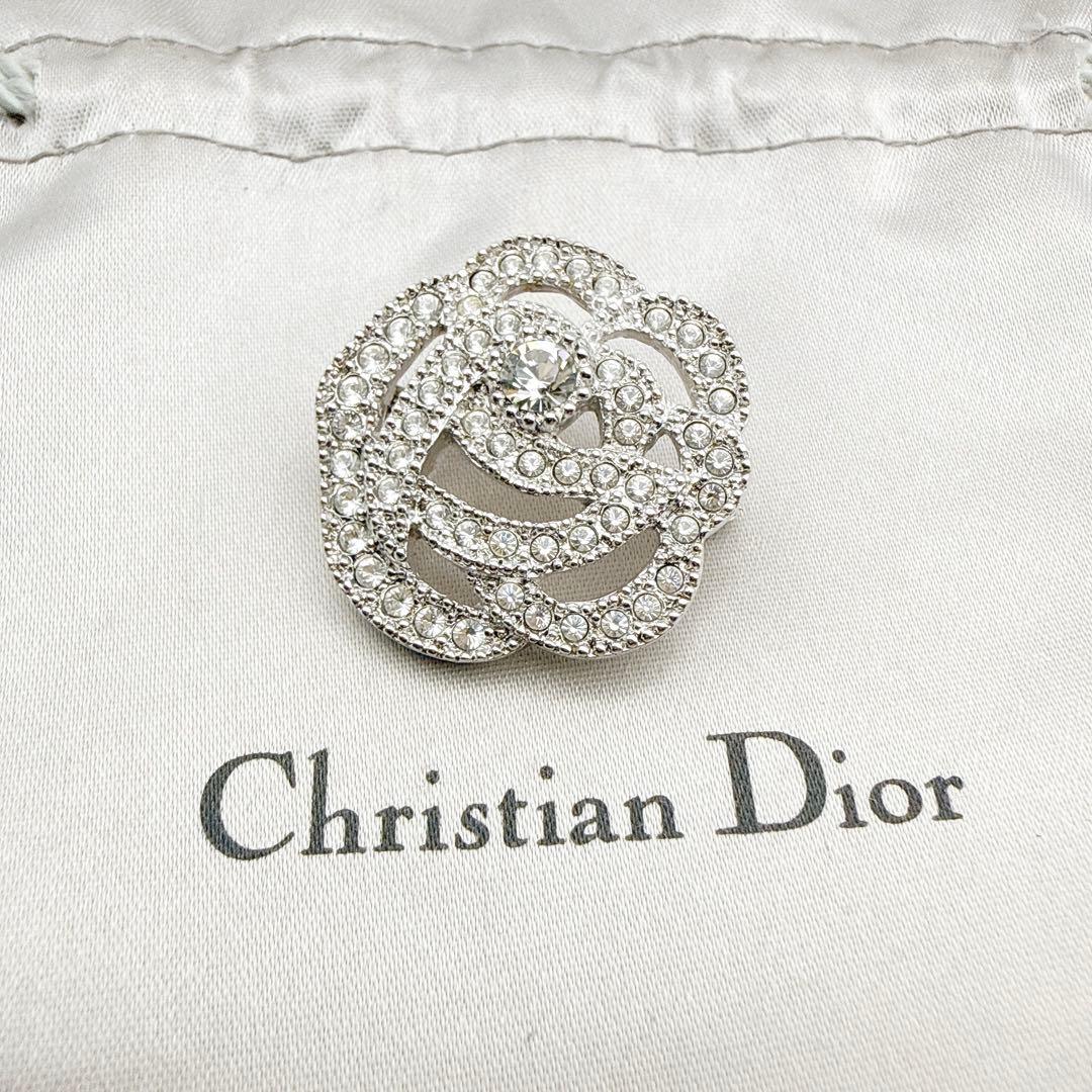 2950-3 人気✨Dior　ブローチ　CD　ロゴ　希少　刻印