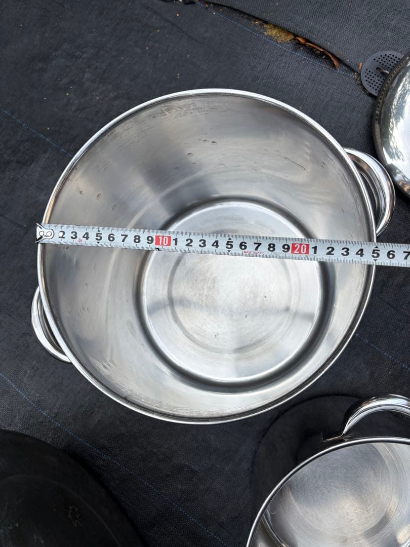 ステンレスポット　3個セット