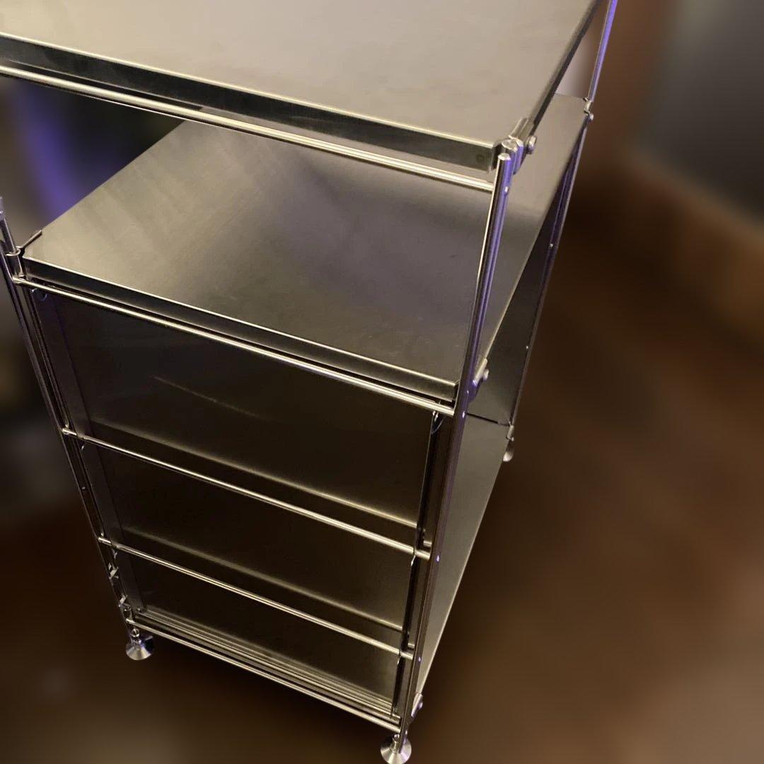 無印良品 ステンレスユニットシェルフ 小 幅58cmインナーパネル付